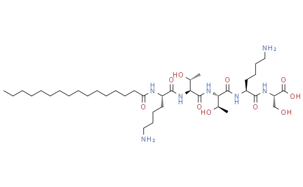 The structural formula of Matrixyl Peptide The structural formula of Matrixyl Peptide